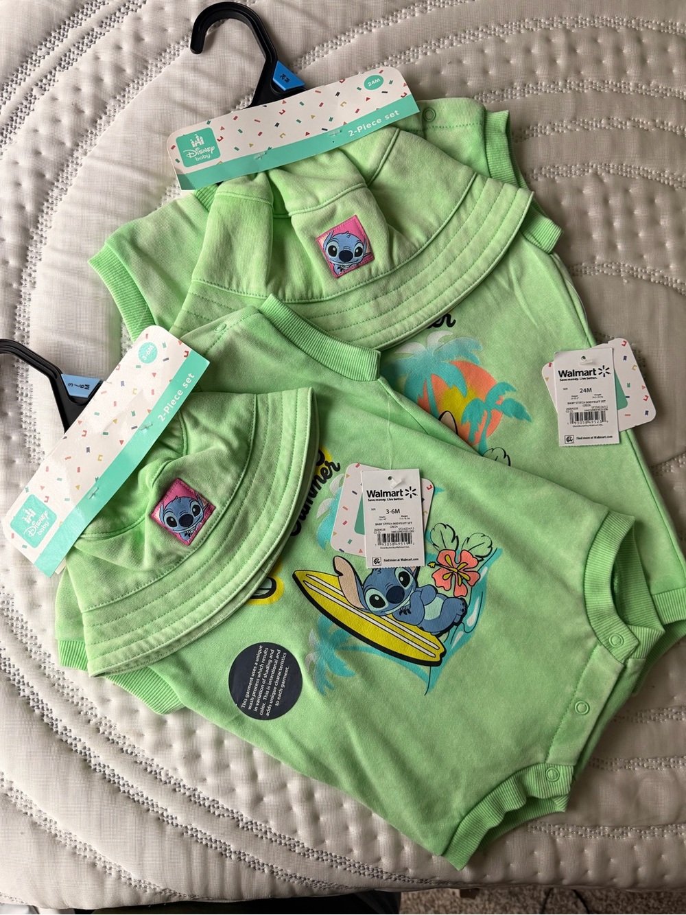 Disney Lilo & Stitch Baby Sleeveless Graphic Romper with Matching Bucket Hat